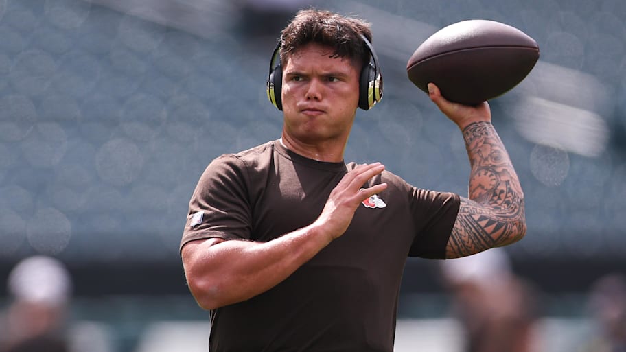 Dillon Gabriel is battling for the starting QB job in Cleveland.  | Bill Streicher-Imagn Images