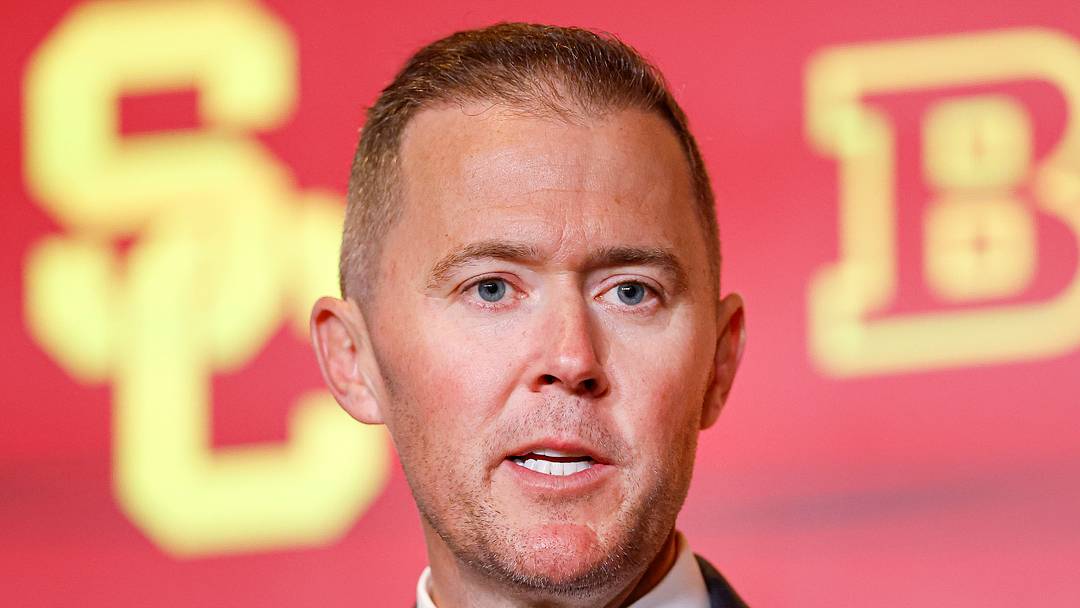 Jul 28, 2026; Chicago, IL, USA; USC Football head coach Lincoln Riley speaks during Media Days at Hilton Chicago. Mandatory Credit: Kamil Krzaczynski-Imagn Images