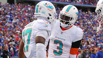 Miami Dolphins WRs Jaylen Waddle and Odell Beckham Jr.