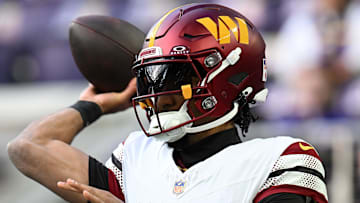 Washington Commanders quarterback Jayden Daniels