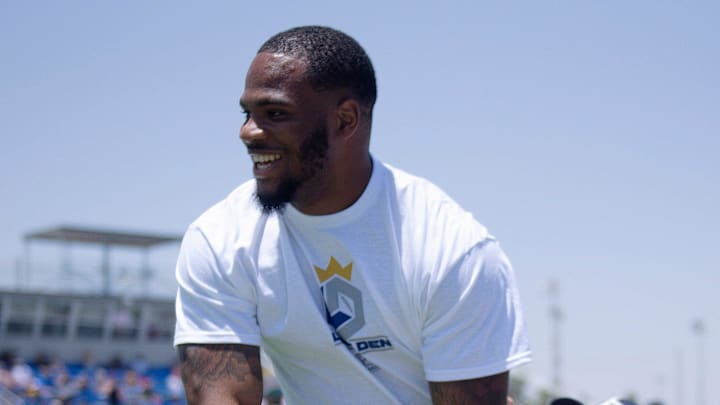 Dallas Cowboys' Micah Parsons during his youth football camp at Lubbock Christian High School. Dallas Cowboys' Micah Parsons during his youth football camp at Lubbock Christian High School.