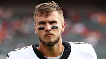 New Orleans Saints quarterback Tyler Shough