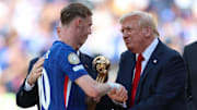 Donald Trump was in attendance for the 2025 Club World Cup final trophy presentation.