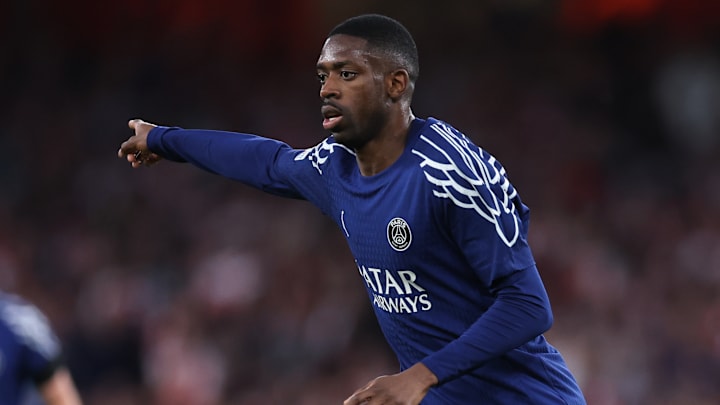 Ousmane Dembele was withdrawn midway through the second half on Tuesday night