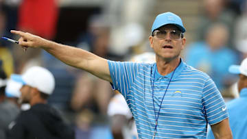 Chargers head coach Jim Harbaugh