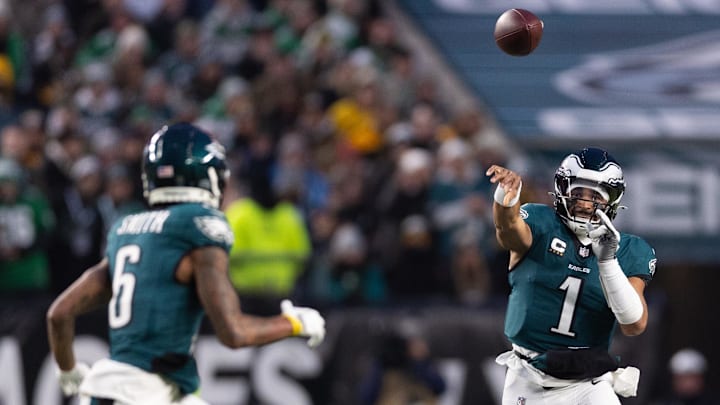 Jalen Hurts, DeVonta Smith, Philadelphia Eagles