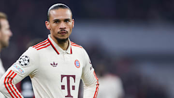 Leroy Sane of Bayern Munich seen in action during the UEFA...