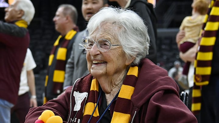 Loyola chaplain Sister Jean will be honored on the team's jerseys all season long.