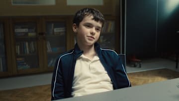 Adolescence. Owen Cooper as Jamie Miller in Adolescence. Cr. Courtesy of Netflix © 2024
