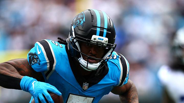 Carolina Panthers running back Rico Dowdle