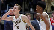 Purdue guards Fletcher Loyer and Myles Colvin