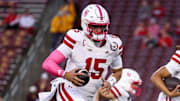 Nebraska Cornhuskers quarterback Dylan Raiola.
