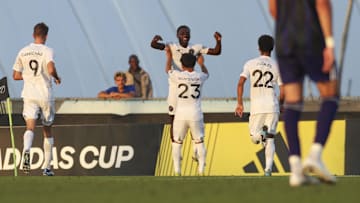Apr 2, 2024; Bradenton, FL, USA; Orlando City B and Inter Miami II at IMG Academy. Mandatory Credit: Morgan Tencza-Imagn Images