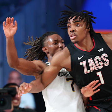 Gonzaga Bulldogs guard Michael Ajayi. 