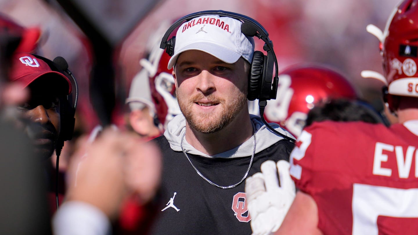 Oklahoma OC Ben Arbuckle Calls Plays from Sideline for 2025 Season