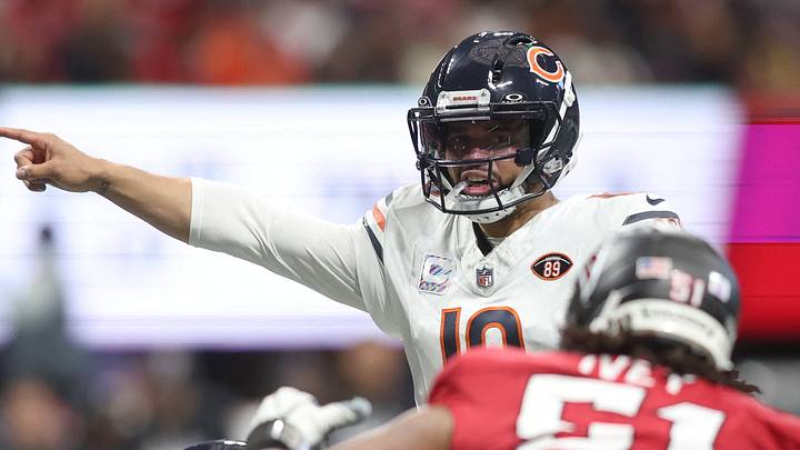 Oct 18, 2026; Atlanta, Georgia, USA;  Chicago Bears quarterback Caleb Williams (18)