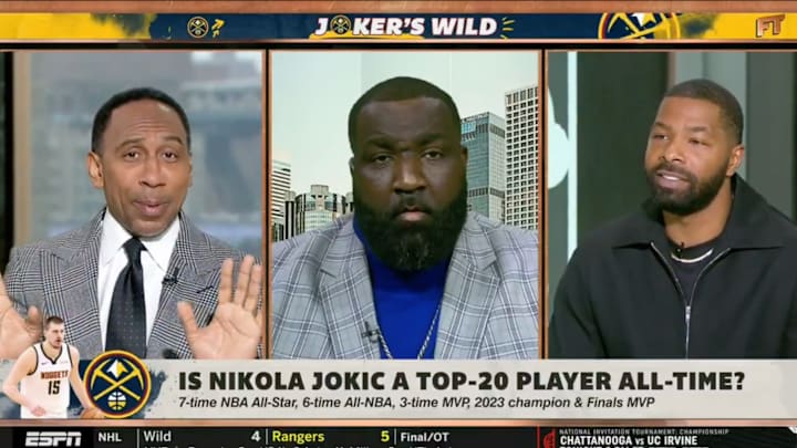 Stephen A. Smith loved Marcus Morris’s ‘First Take’ debut. Stephen A. Smith loved Marcus Morris’s ‘First Take’ debut.