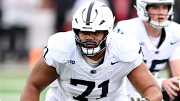 Penn State football offensive tackle and left guard Olaivavega Ioane