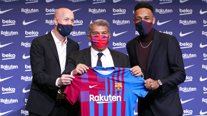 Aubameyang is now a Barcelona player