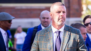 Florida Gators head coach Billy Napier participates during Gator Walk at Ben Hill Griffin Stadium in Gainesville, FL on Saturday, November 23, 2024 before the game against the University of Mississippi. [Doug Engle/Gainesville Sun]