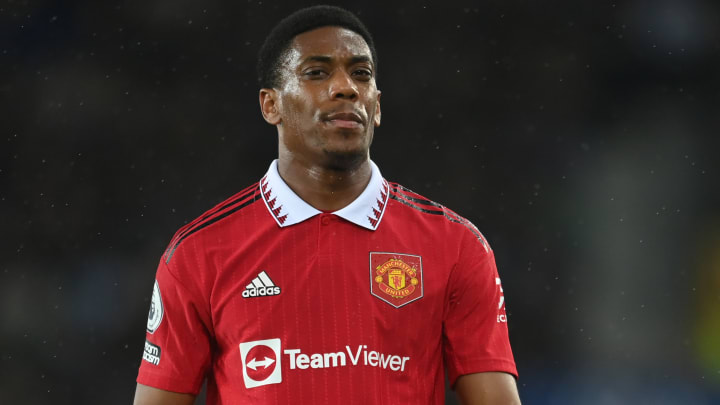 Martial has been out with a back injury