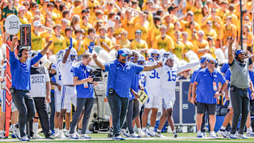 BYU head coach Kalani Sitake against Baylor