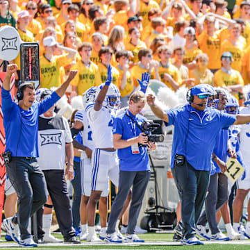 BYU head coach Kalani Sitake against Baylor