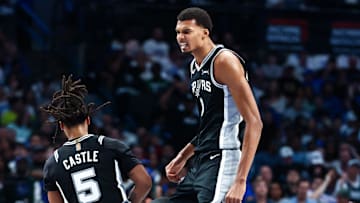 Victor Wembanyama and Stephon Castle starred for the Spurs against the Mavs in their season opener