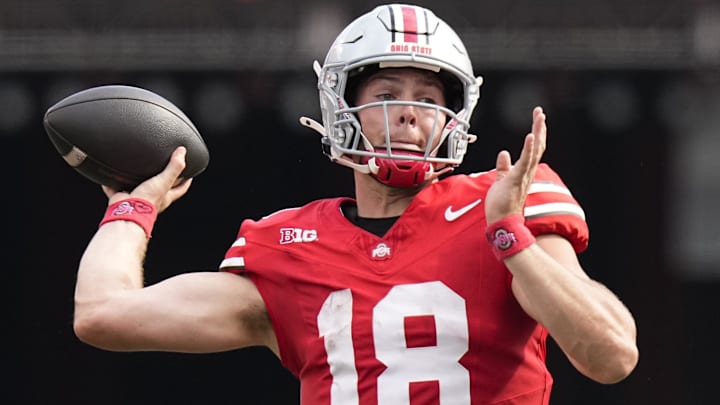Thanks to his wide receivers racking up significant yards after the catch, Ohio State quarterback Will Howard has averaged 10.7 yards per pass attempt. Thanks to his wide receivers racking up significant yards after the catch, Ohio State quarterback Will Howard has averaged 10.7 yards per pass attempt.