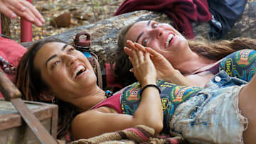 “Huge Dose of Bamboozle” – The fatiguing nature of the game is highlighted as some castaways hit their personal breaking points. Following tribal, one castaway is left visibly shaken after being left out of the vote. Then, an epic blindside takes place at tribal council, leaving some players spinning, on SURVIVOR, Wednesday, Nov. 26Jeff Probst serves as host and executive producer. Pictured L to R: Savannah Louie, and Sage Ahrens-Nichols. Photo: CBS ©2025 CBS Broadcasting, Inc. All Rights