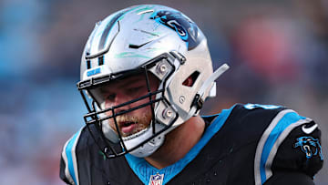 Carolina Panthers center Cade Mays