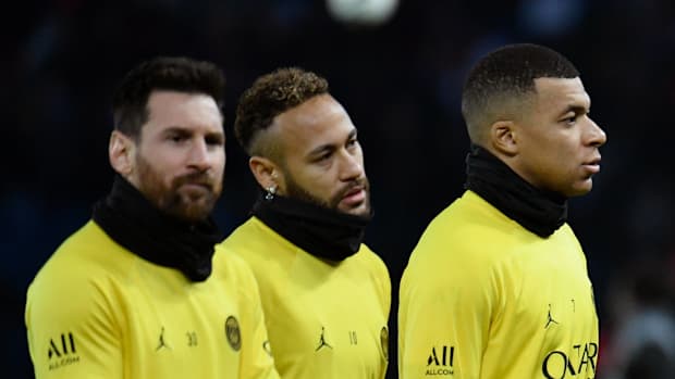 Lionel Messi, Neymar and Kylian Mbappe