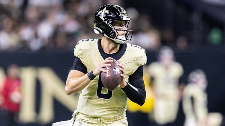 Tyler Shough and the Saints are road favorites in Tennessee.