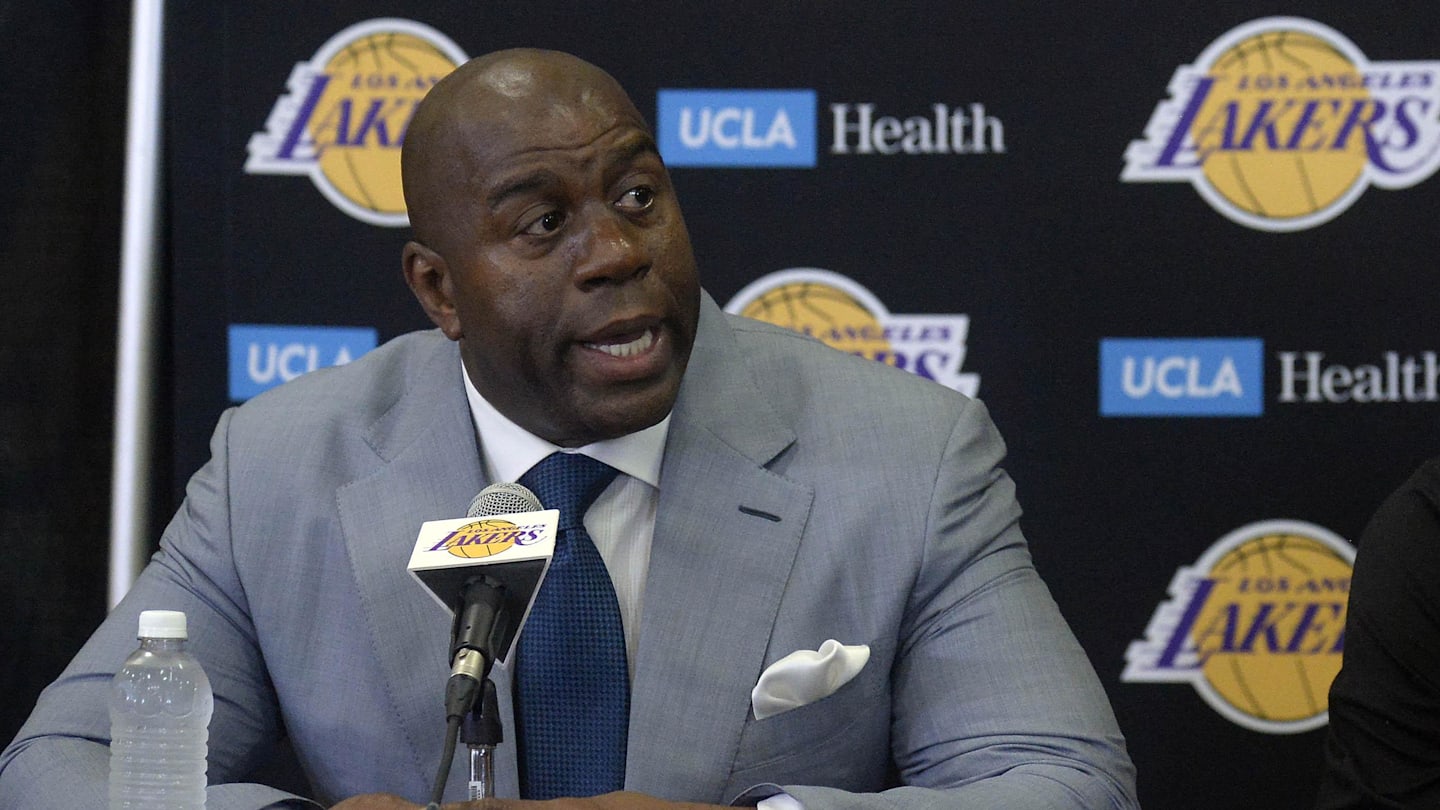 NBA Legend Magic Johnson Congratulates Former Lakers Star