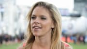 Jul 29, 2015; Denver, CO, USA; Fox Sports sideline reporter Julie Stewart-Binks prior to the 2015 MLS All Star Game between the MLS All Stars and Tottenham Hotspur at Dick's Sporting Goods Park.