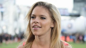 Jul 29, 2015; Denver, CO, USA; Fox Sports sideline reporter Julie Stewart-Binks prior to the 2015 MLS All Star Game between the MLS All Stars and Tottenham Hotspur at Dick's Sporting Goods Park.