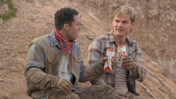 RANSOM CANYON. (L to R) Andrew Liner as Reid and Garrett Wareing as Lucas in Episode 104 of Ransom Canyon