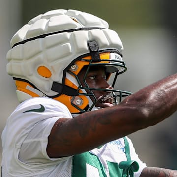 Green Bay Packers wide receiver Romeo Doubs (87) catches a pass on Aug. 6.