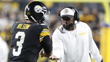 Pittsburgh Steelers head coach Mike Tomlin, QB Russell Wilson