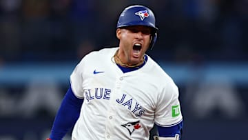 George Springer at the Seattle Mariners v Toronto Blue Jays game in the American League Championship Series