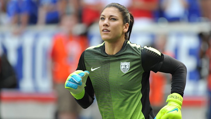 Former USWNT goalkeeper Hope Solo Former USWNT goalkeeper Hope Solo