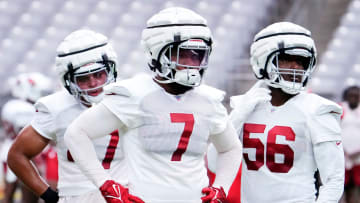 Arizona Cardinals linebacker Kyzir White (7) during training camp at State Farm Stadium in Glendale on July 28, 2023.