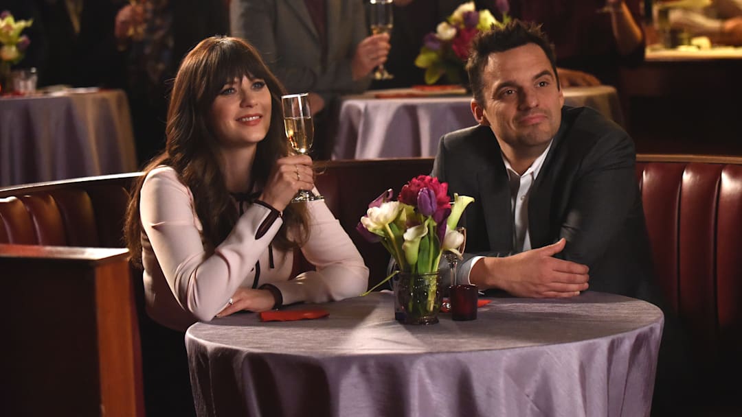 NEW GIRL: L-R: Zooey Deschanel and Jake Johnson in "The Curse of the Pirate Bride," the first part of the special one-hour series finale episode of NEW GIRL airing Tuesday, May 15 (9:00-9:30 PM ET/PT) on FOX. ©2018 Fox Broadcasting Co. Cr: Ray Mickshaw/FOX
