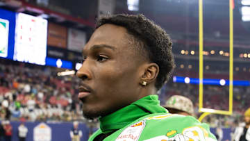 Oregon Ducks wide receiver Jurrion Dickey (99) against the Liberty Flames during the 2024 Fiesta Bowl at State Farm Stadium. 