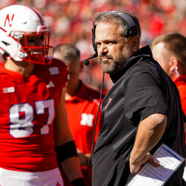 Nebraska football coach Matt Rhule