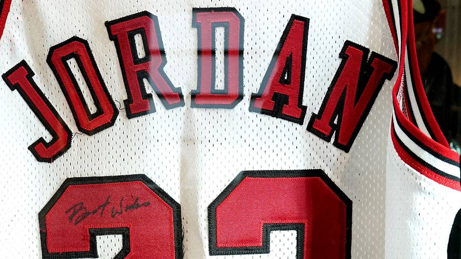 Michael Jordan’s game-worn jersey.