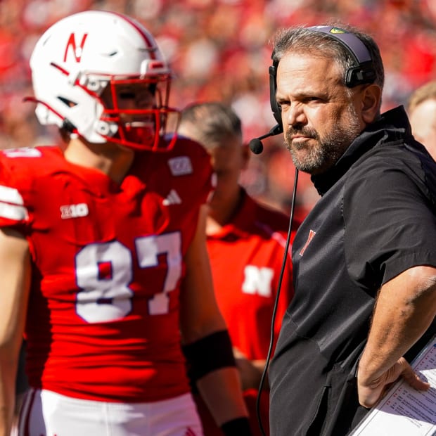 Nebraska football head coach Matt Rhule