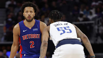 Mar 9, 2024; Detroit, Michigan, USA;  Detroit Pistons guard Cade Cunningham (2) 