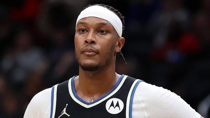 Milwaukee Bucks center Myles Turner (3) looks on during the second half against the Washington Wizards at Capital One Arena on January 29, 2026.
