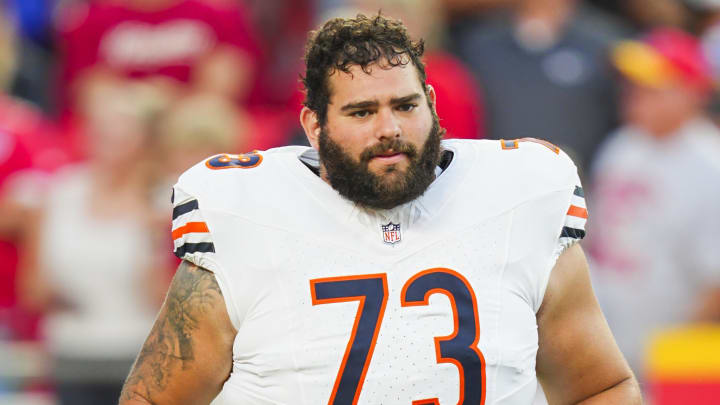 Chicago Bears offensive tackle Jake Curhan 